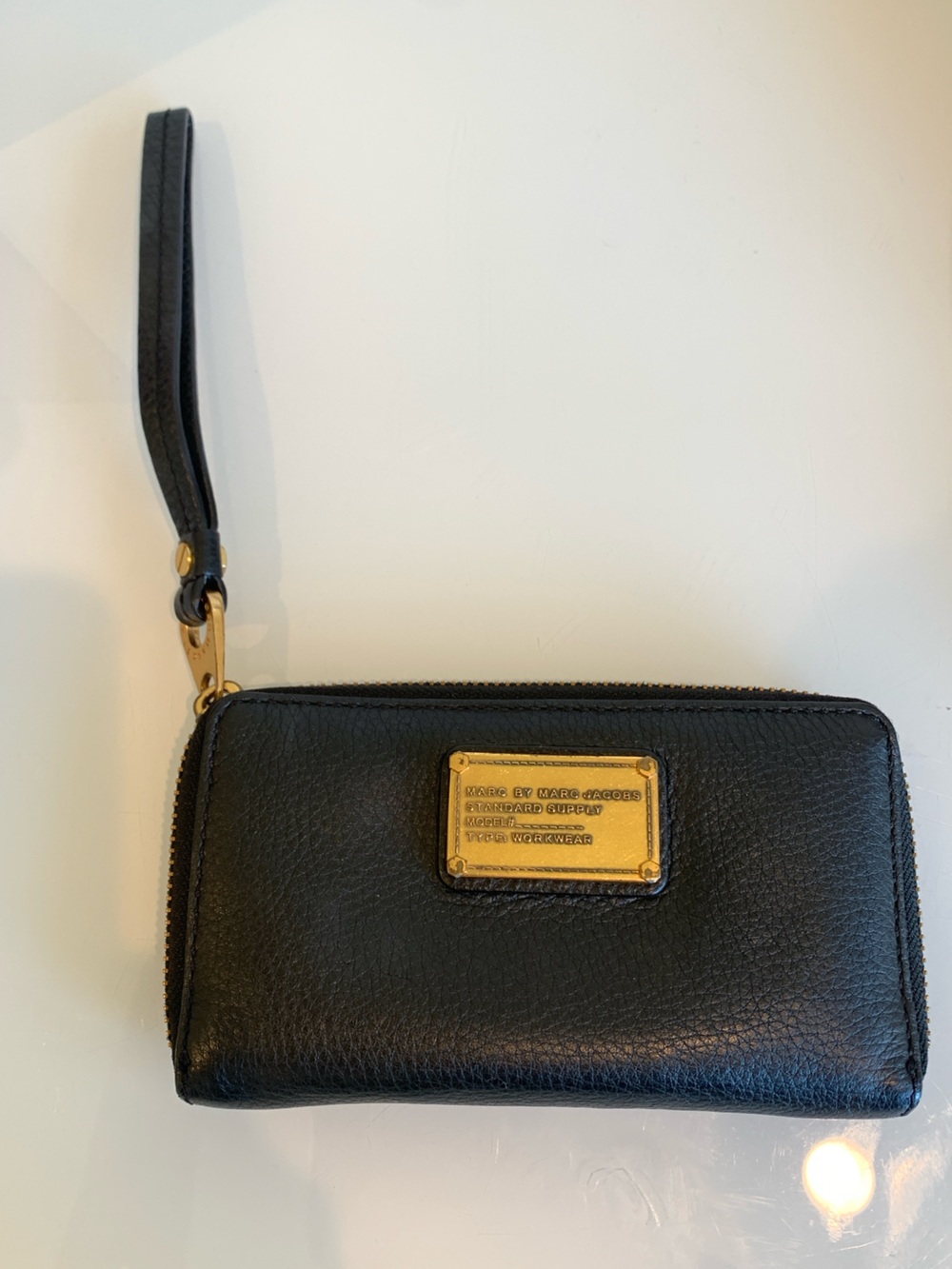 Marc by Marc Jacobs Classic Q Standard Supply Black Pebbled Leather Zip Around